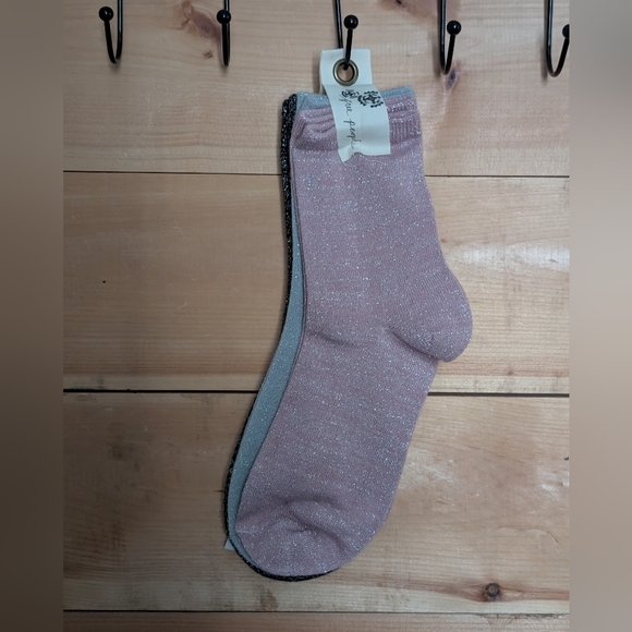 Free People Sparkle Sock Bundle **3 Pairs .NWT - Picture 2 of 3